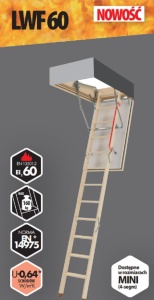 Schody strychowe FAKRO typ LWF60 86x130 (3/305) 