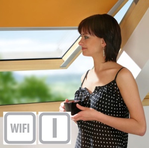 Roleta  w kolorach z I grupy FAKRO ARF WiFi  114x118 Blebox