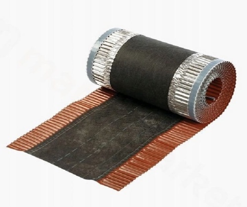 Taśma kalenicowa GEO 240 mm RAL 8004 rolka - 5mb