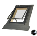 Wyłaz dachowy FAKRO WSZ 86x86 RAL 9005 (czarny)