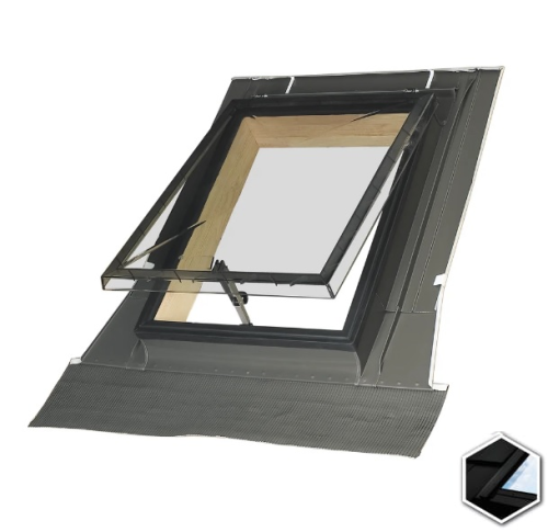 Wyłaz dachowy FAKRO WSZ 86x86 RAL 9005 (czarny)