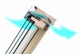 Okno dachowe FAKRO FTP-V U41 BPMX  GREENVIEW RAL9005