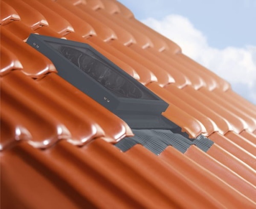 Świetlik rurowy FAKRO SFZ AN 350 RAL7016 - komplet z kołnierzem