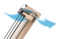 Okno FAKRO FPP-V MAX U41 APMX RAL7016 GREENVIEW