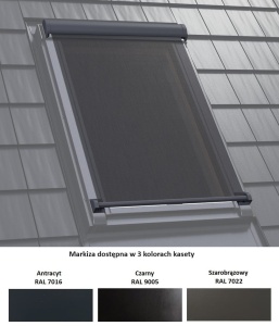 Markiza ręczna FAKRO AMZ Komfort 55x140 kol-089 10%