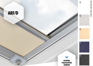 Roleta  FAKRO ARF/D 60x60 kolory z I grupy