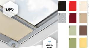 Roleta  FAKRO ARF/D 60x60  kolory z II grupy
