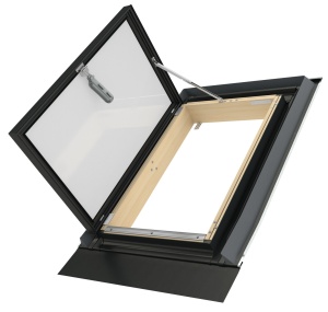 Wyłaz dachowy FAKRO model WLI 86x87 RAL9005