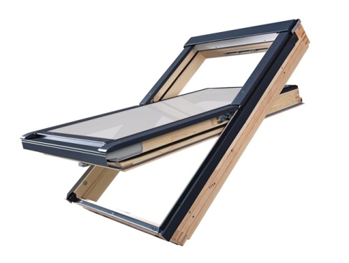 Okno FAKRO FTP-V P50 BPMX 55x78 RAL9005 GREENVIEW