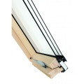 Okno FAKRO FTP-V P50 BPMX 78x140 RAL9005 GREENVIEW