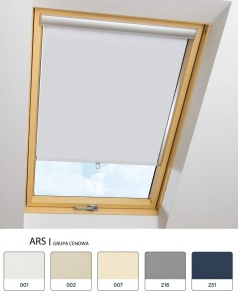 Roleta  FAKRO ARS 78x160 kolory z I grupy