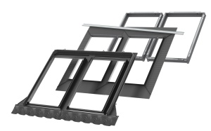 Zespolenie kołnierzy KOMBI VELUX EKW UK08 2021M 134x140 / zestaw do ciepłego montażu EKW + BDX + BFX