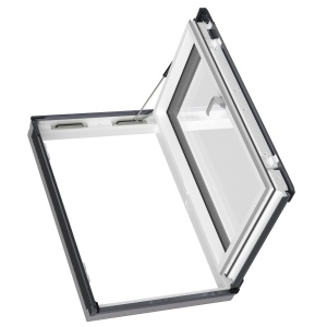 Okno wyłazowe PWP U41 BBMX 94x98 RAL9005 FAKRO GREENVIEW