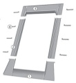 Kołnierz FAKRO typ ESV-T Thermo 78x140 do pokryć płaskich