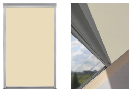 Roleta OptiSol ORF 78x118 kolor beż do okien dachowych